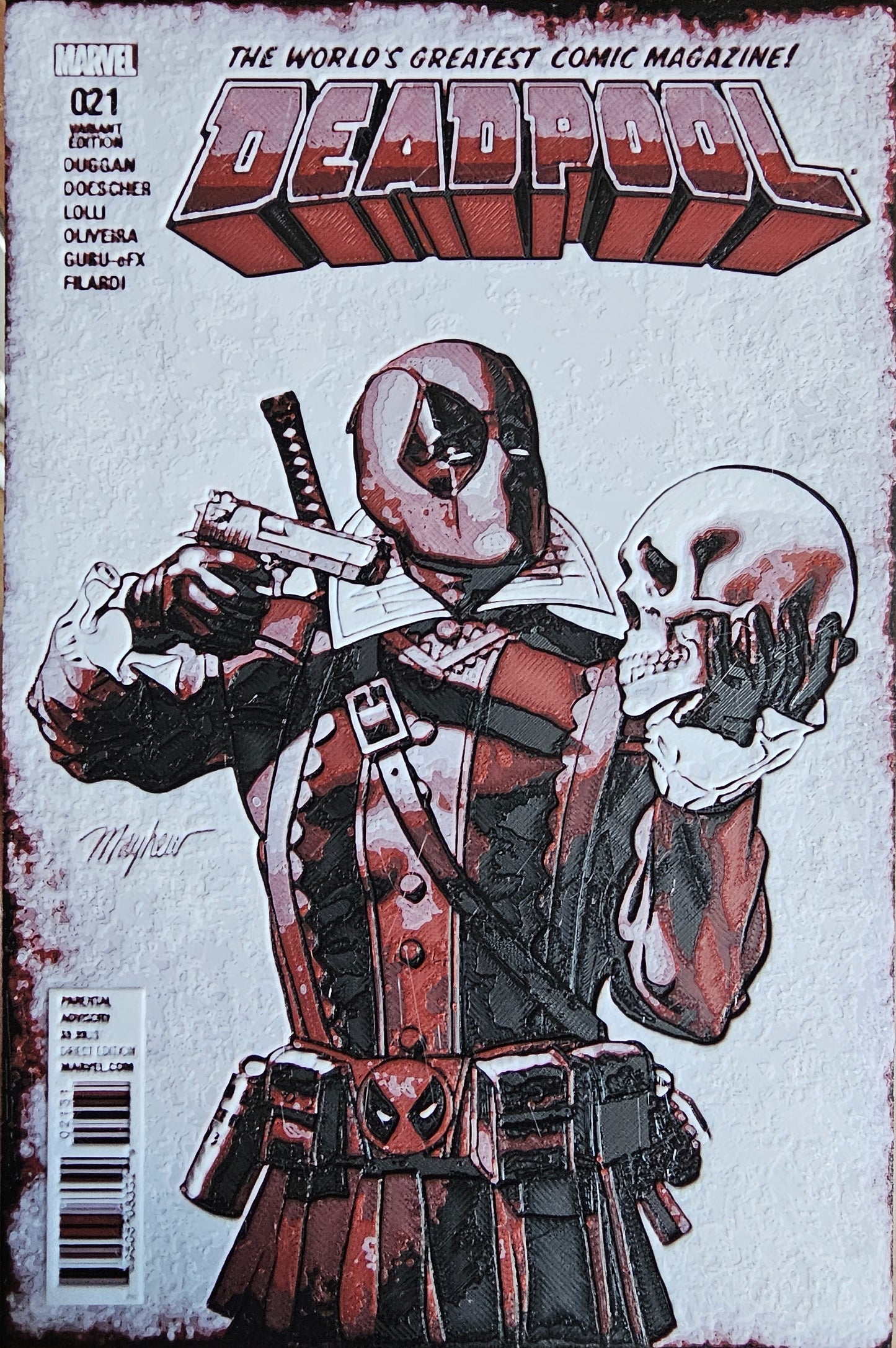 6. Deadpool Shakespeare Comic Cover Hueforge Poster Art