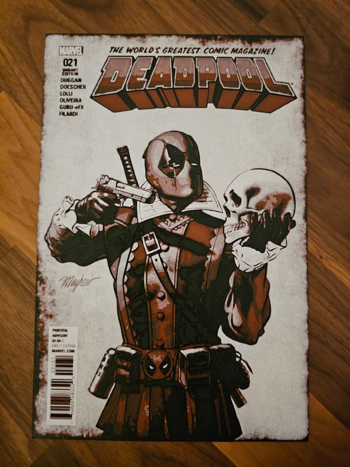 6. Deadpool Shakespeare Comic Cover Hueforge Poster Art