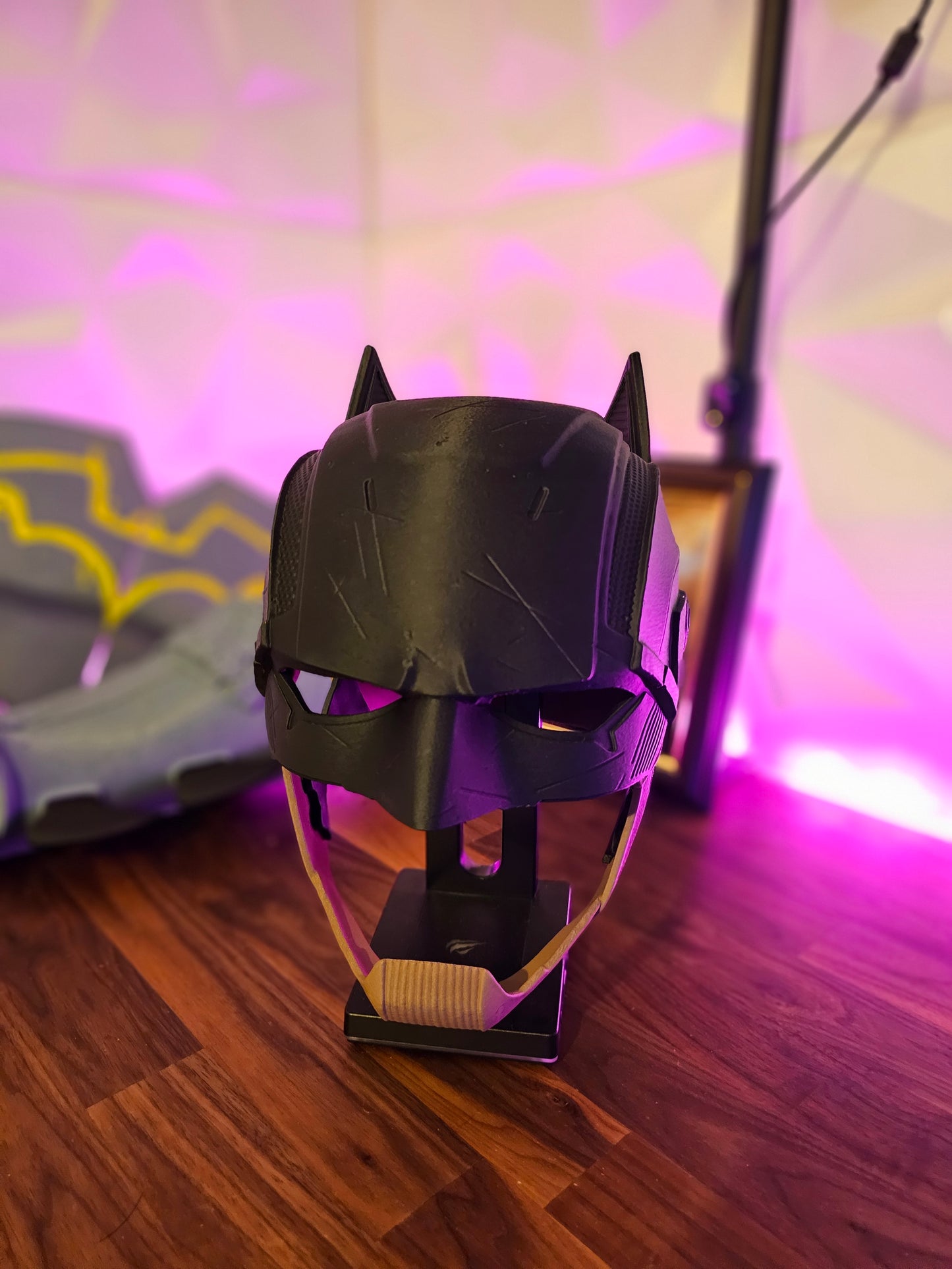 4. Batman Inspired Dark Detective Mask Cowl Helmet Custom Replica Cosplay
