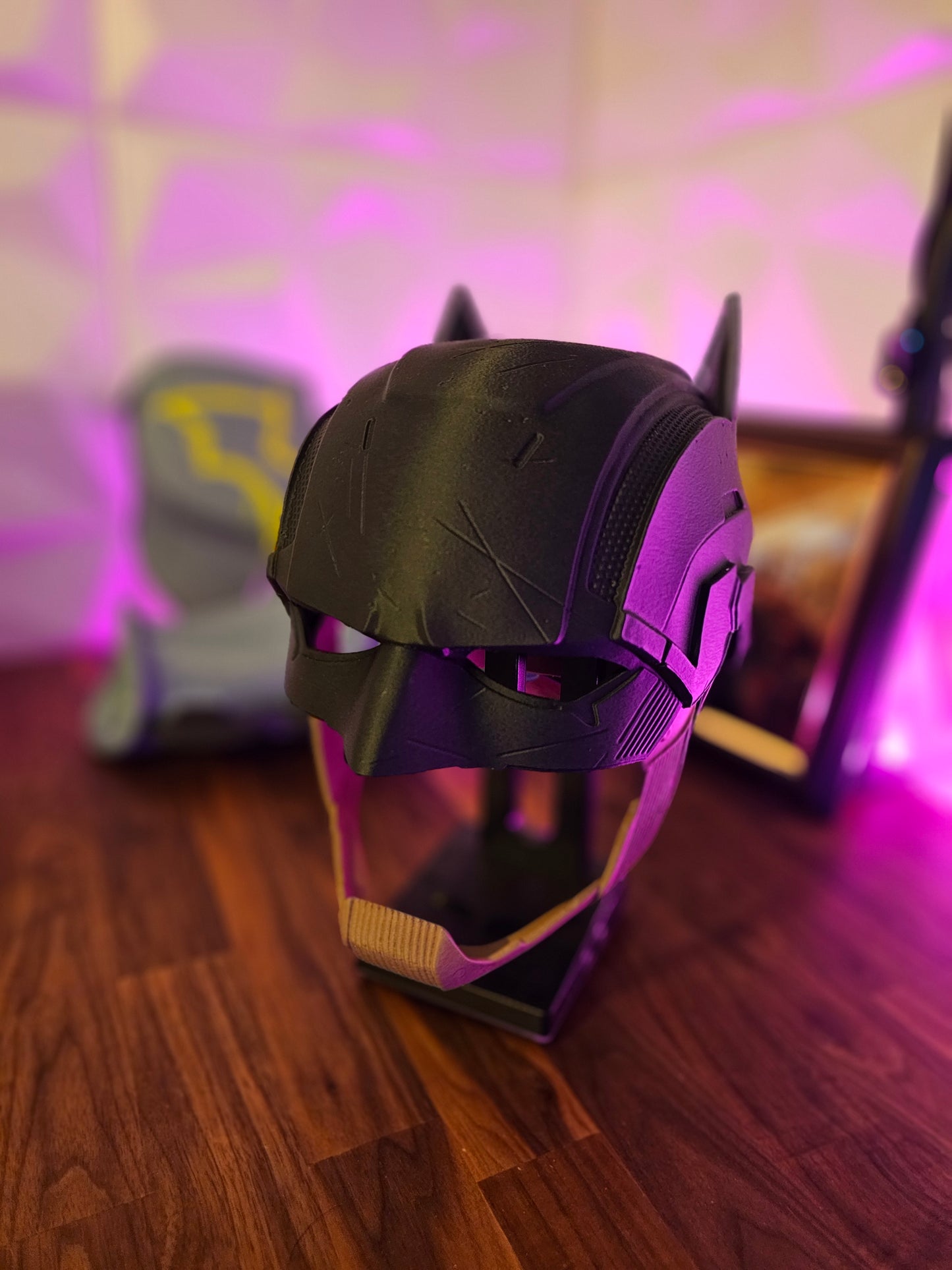 4. Batman Inspired Dark Detective Mask Cowl Helmet Custom Replica Cosplay