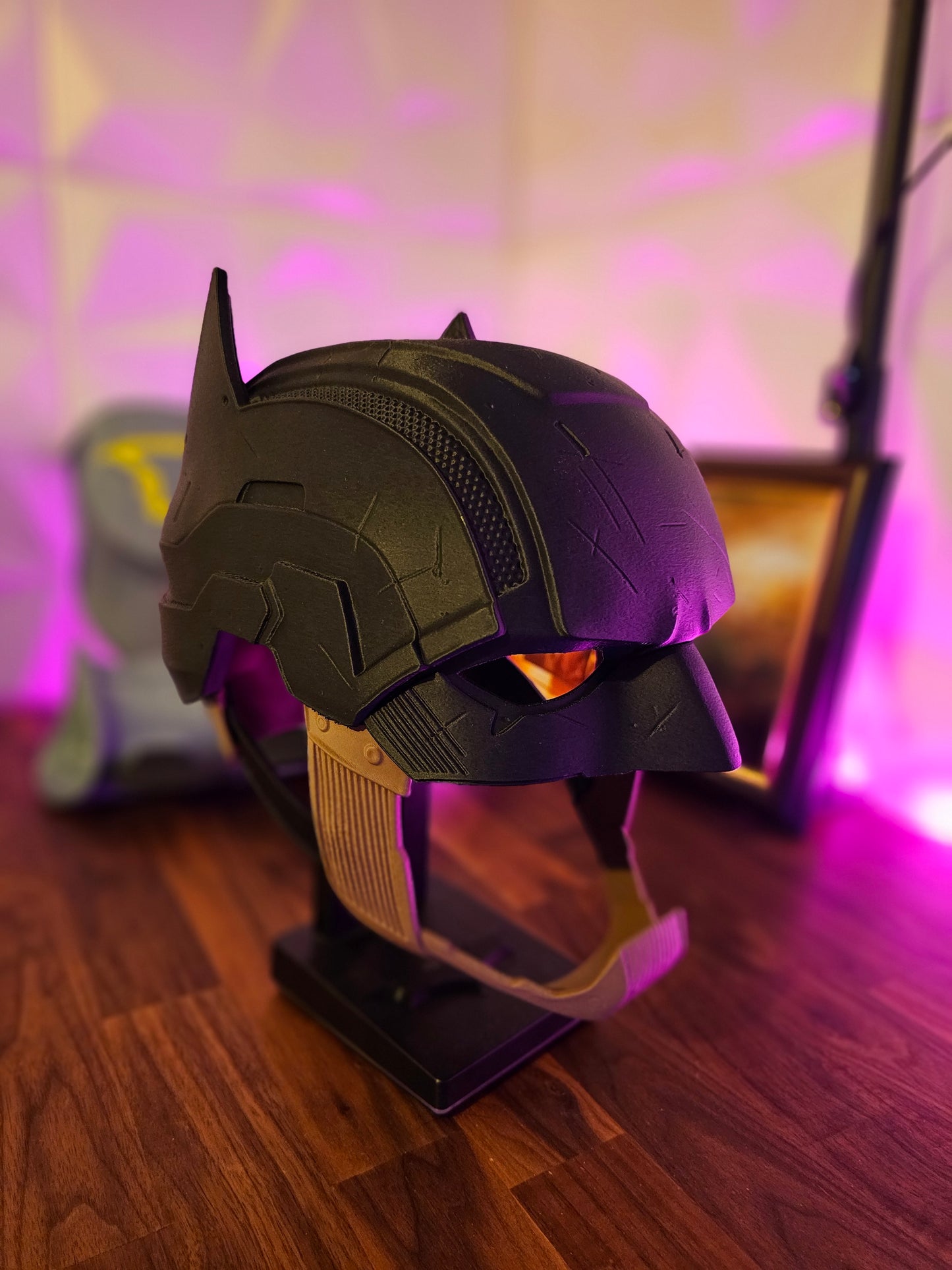 4. Batman Inspired Dark Detective Mask Cowl Helmet Custom Replica Cosplay