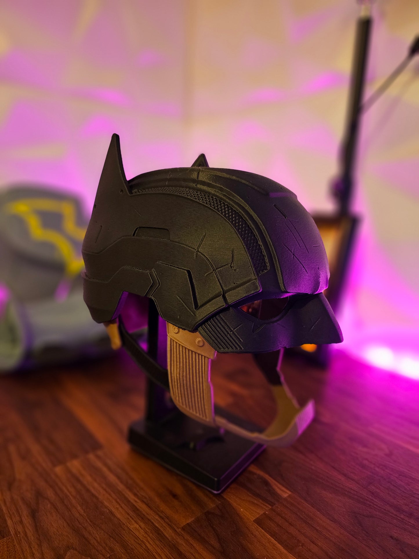 4. Batman Inspired Dark Detective Mask Cowl Helmet Custom Replica Cosplay