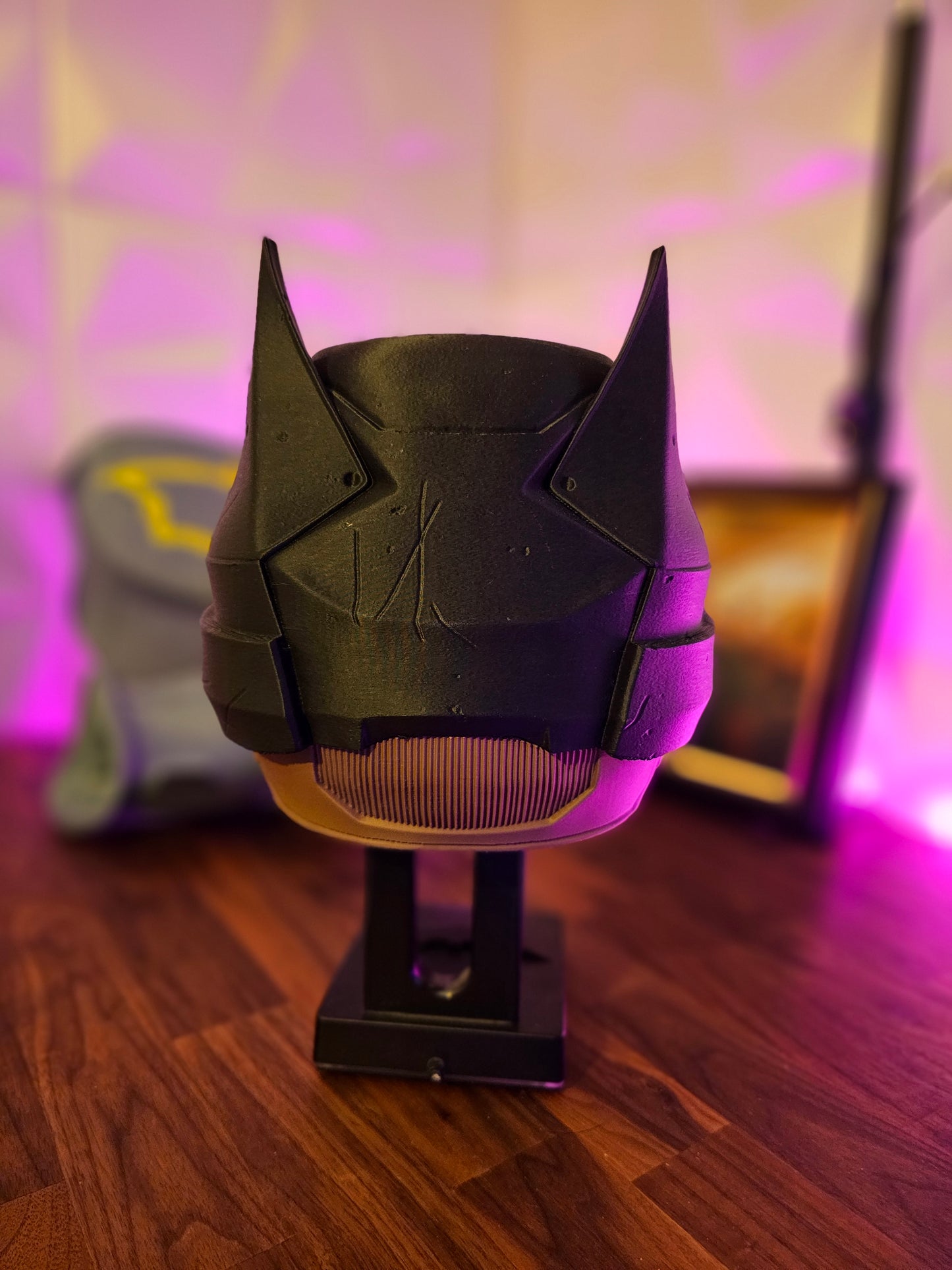 4. Batman Inspired Dark Detective Mask Cowl Helmet Custom Replica Cosplay