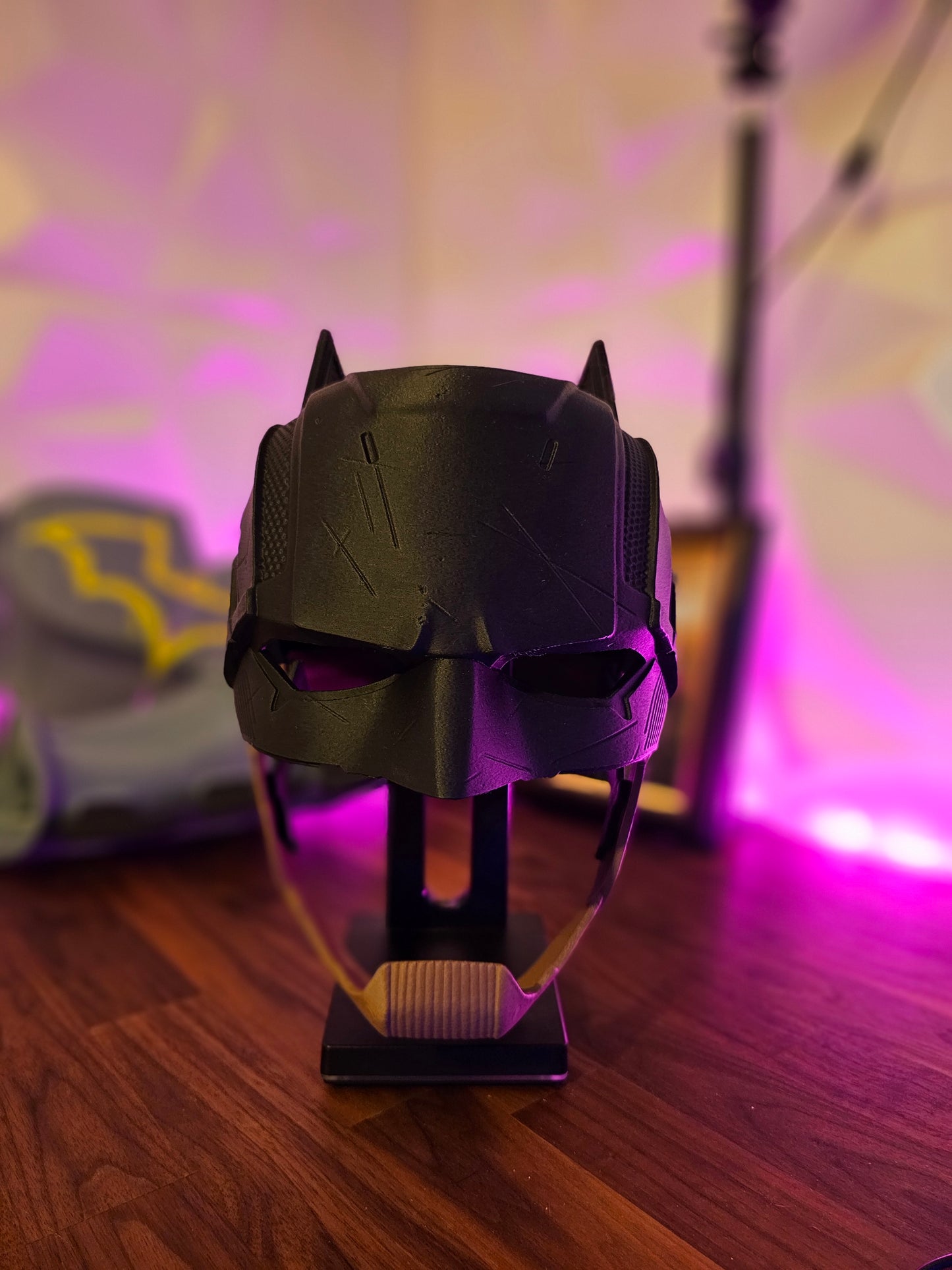 4. Batman Inspired Dark Detective Mask Cowl Helmet Custom Replica Cosplay