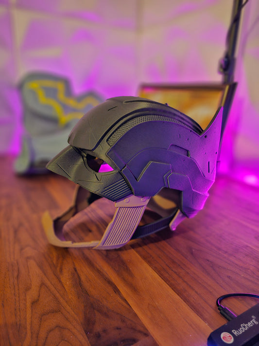 4. Batman Inspired Dark Detective Mask Cowl Helmet Custom Replica Cosplay