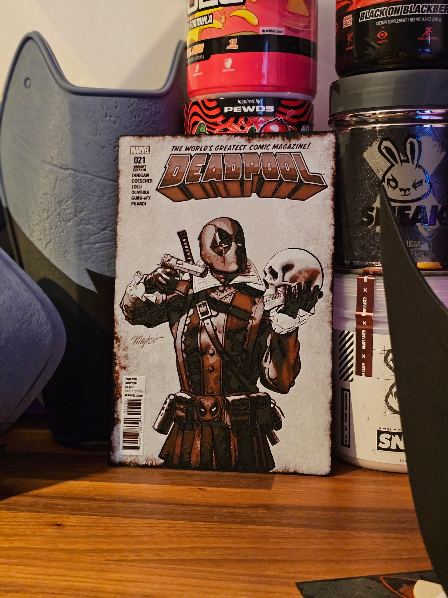 6. Deadpool Shakespeare Comic Cover Hueforge Poster Art