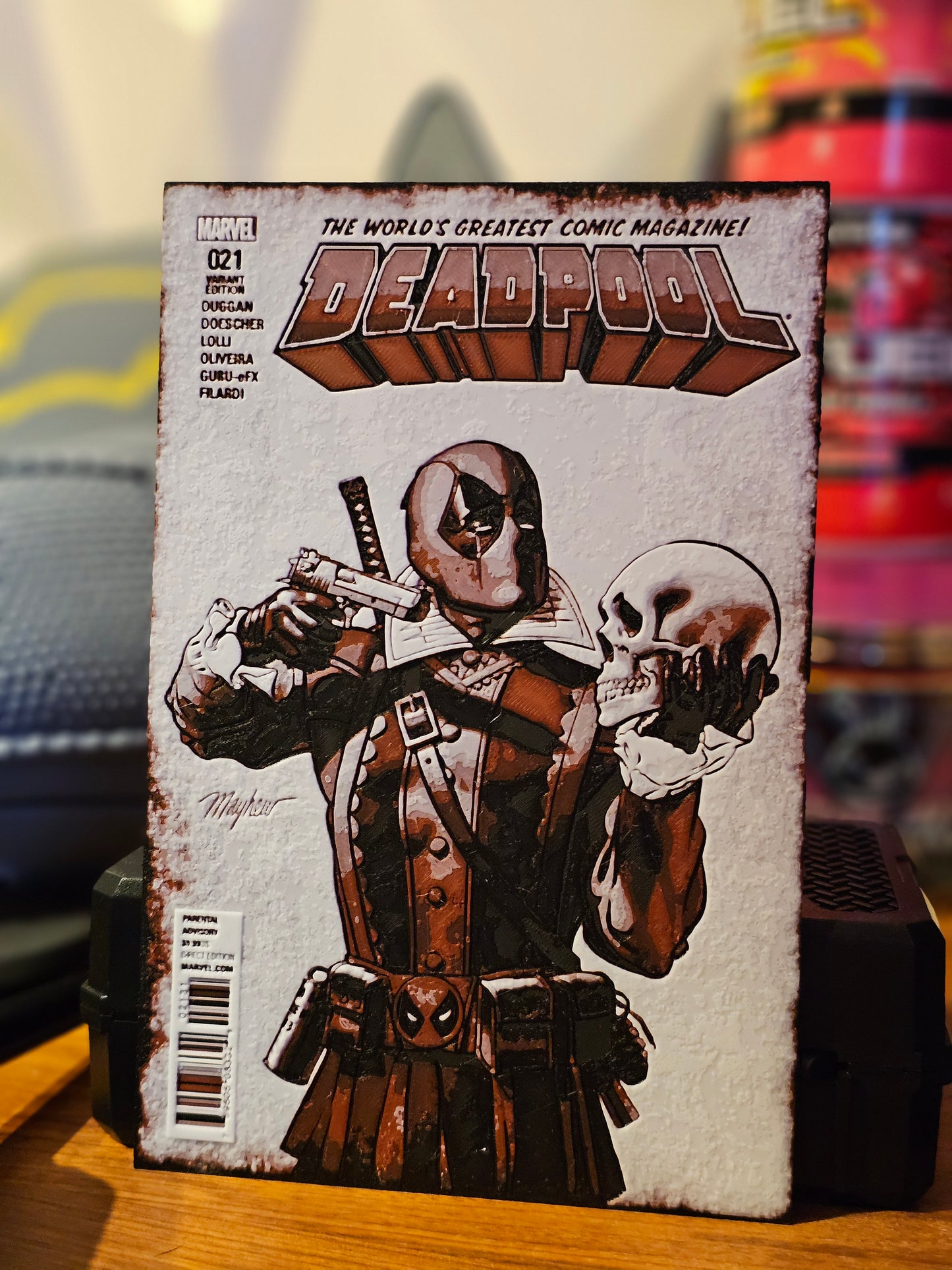 6. Deadpool Shakespeare Comic Cover Hueforge Poster Art