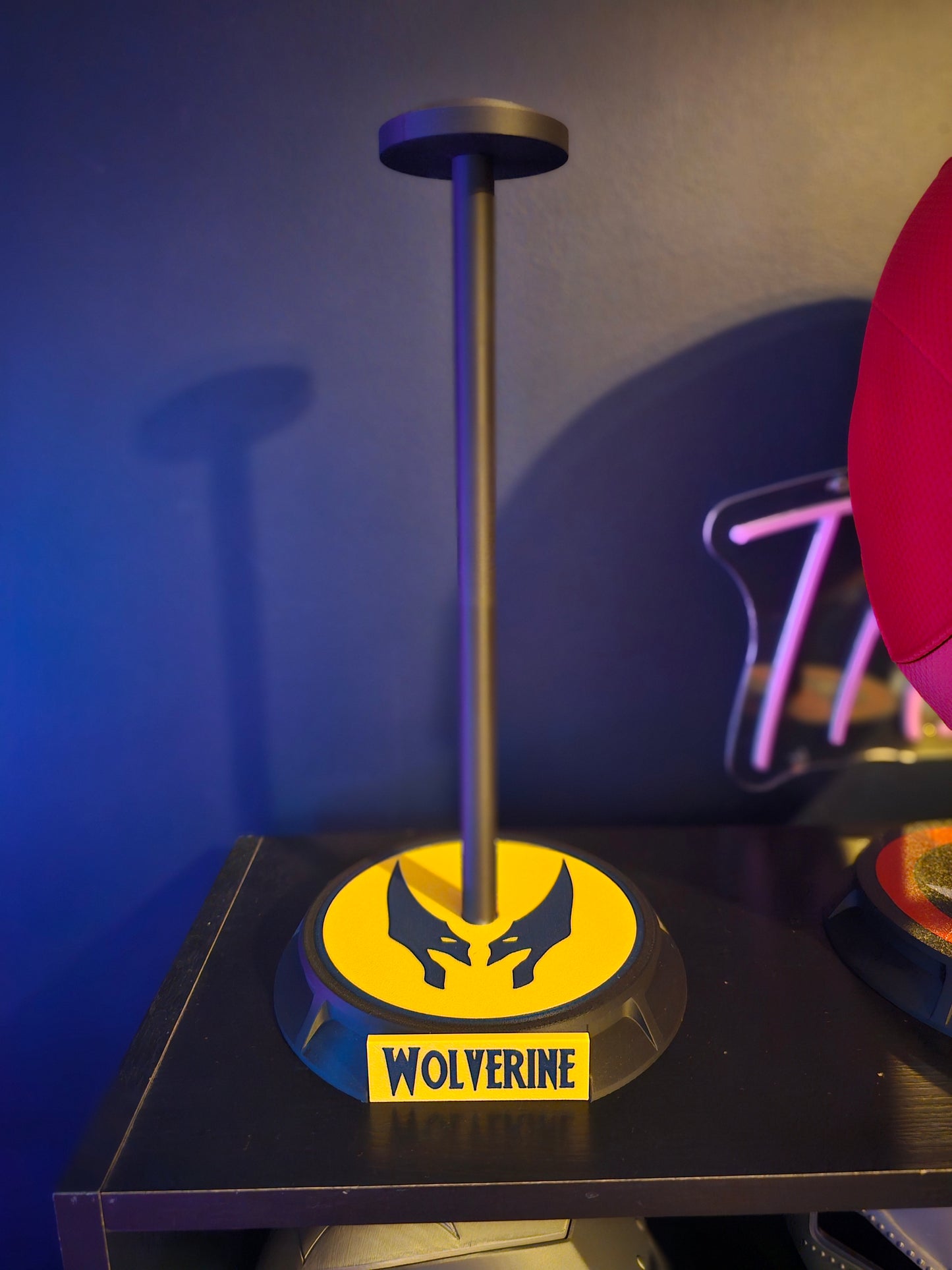 5. Helmet Display Stand for Wolverine, Deadpool and Spiderman Mask Helmet Replica Cosplay