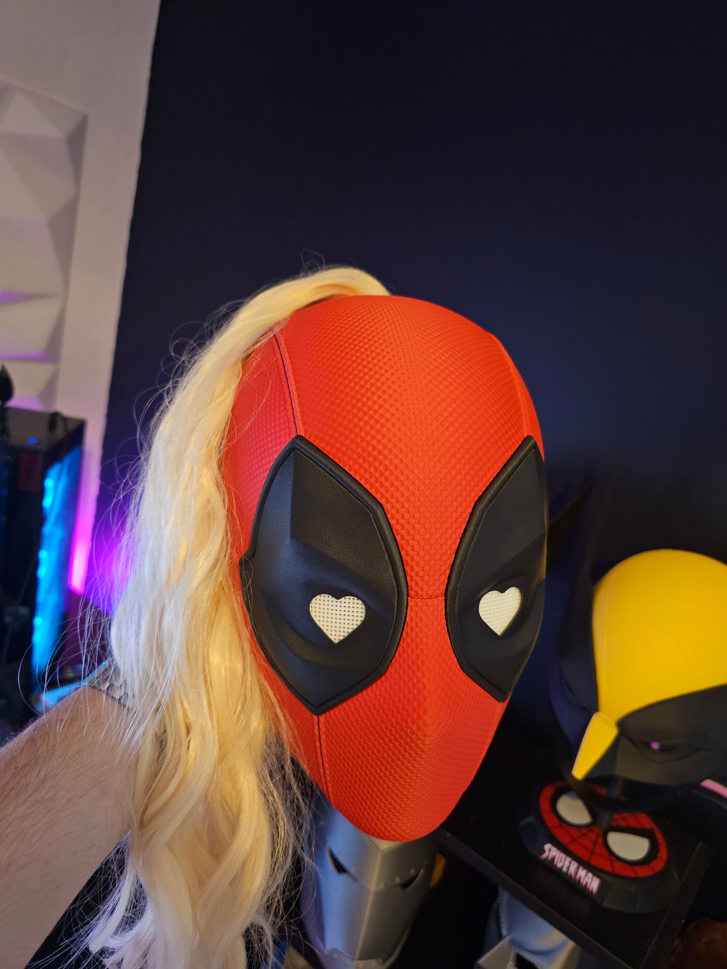 3. Ladypool Lady Deadpool 3 Mask Cowl Helmet Deadpool and Wolverine Custom Replica Cosplay
