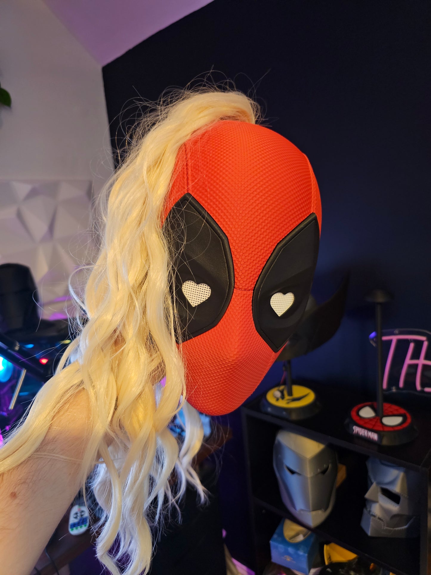 3. Ladypool Lady Deadpool 3 Mask Cowl Helmet Deadpool and Wolverine Custom Replica Cosplay
