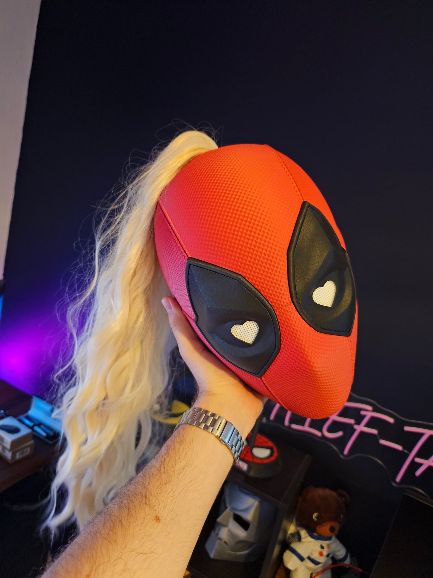 3. Ladypool Lady Deadpool 3 Mask Cowl Helmet Deadpool and Wolverine Custom Replica Cosplay