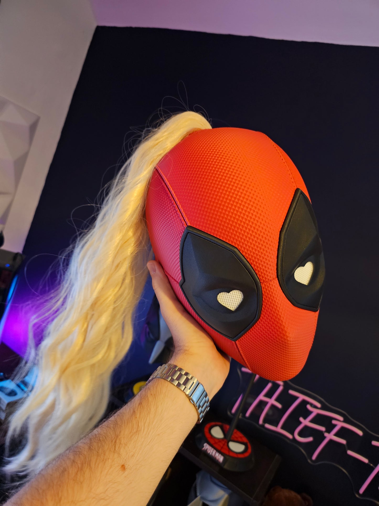 3. Ladypool Lady Deadpool 3 Mask Cowl Helmet Deadpool and Wolverine Custom Replica Cosplay