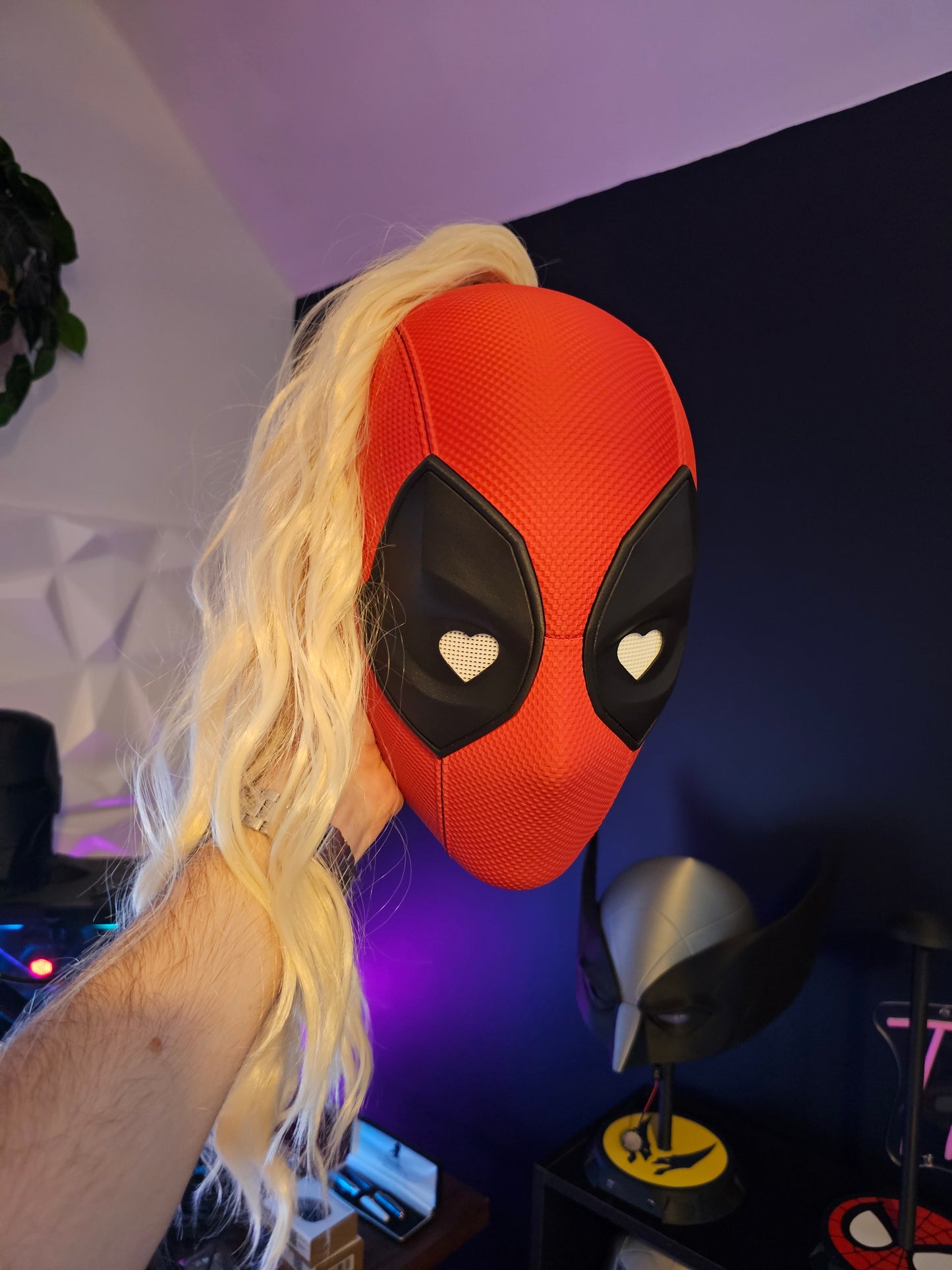 3. Ladypool Lady Deadpool 3 Mask Cowl Helmet Deadpool and Wolverine Custom Replica Cosplay