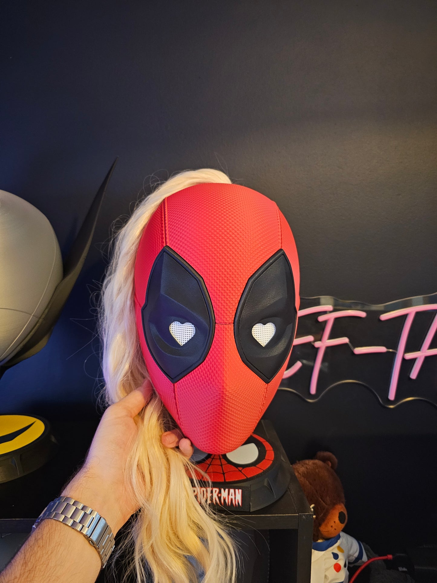 3. Ladypool Lady Deadpool 3 Mask Cowl Helmet Deadpool and Wolverine Custom Replica Cosplay