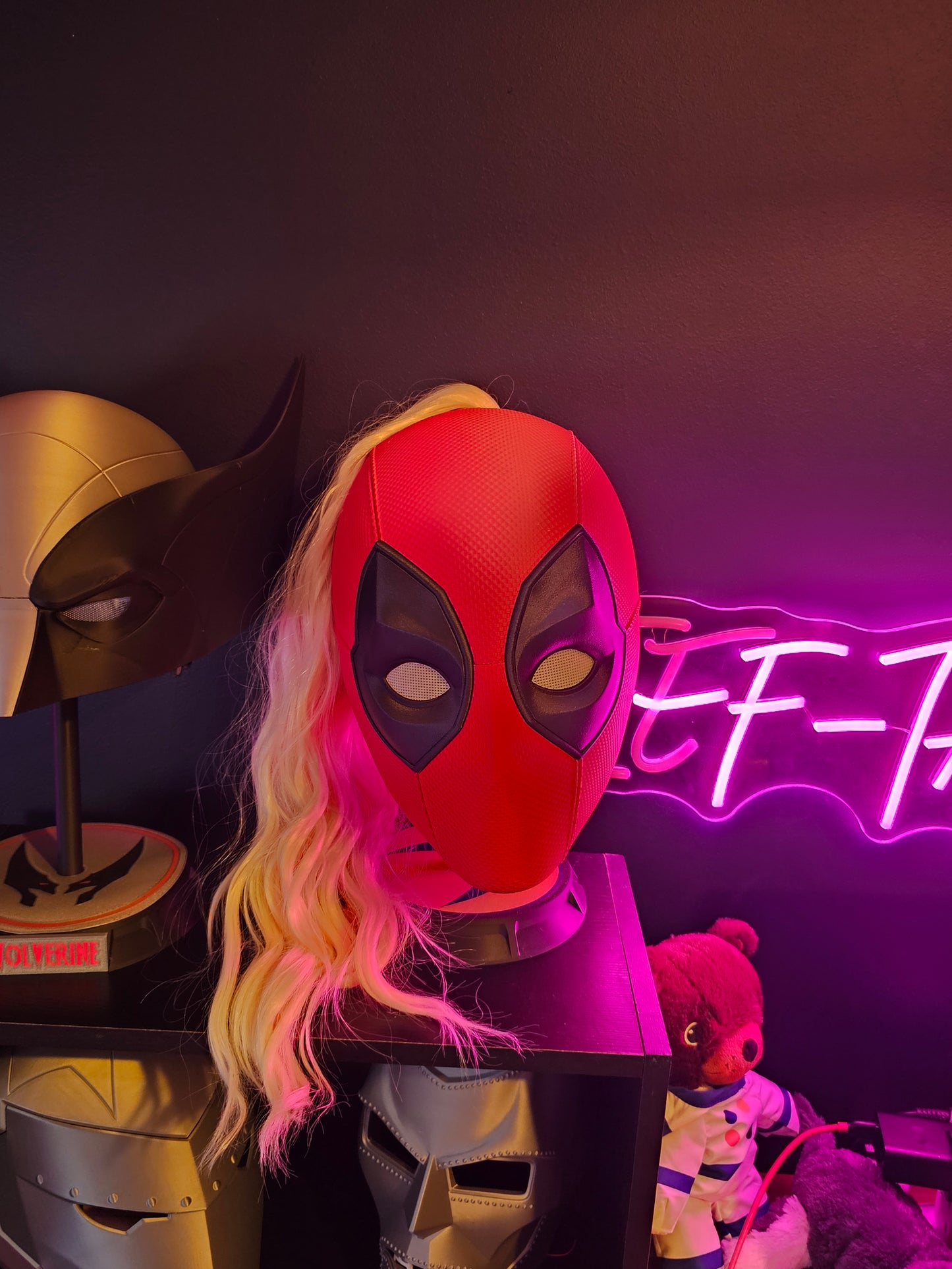 3. Ladypool Lady Deadpool 3 Mask Cowl Helmet Deadpool and Wolverine Custom Replica Cosplay