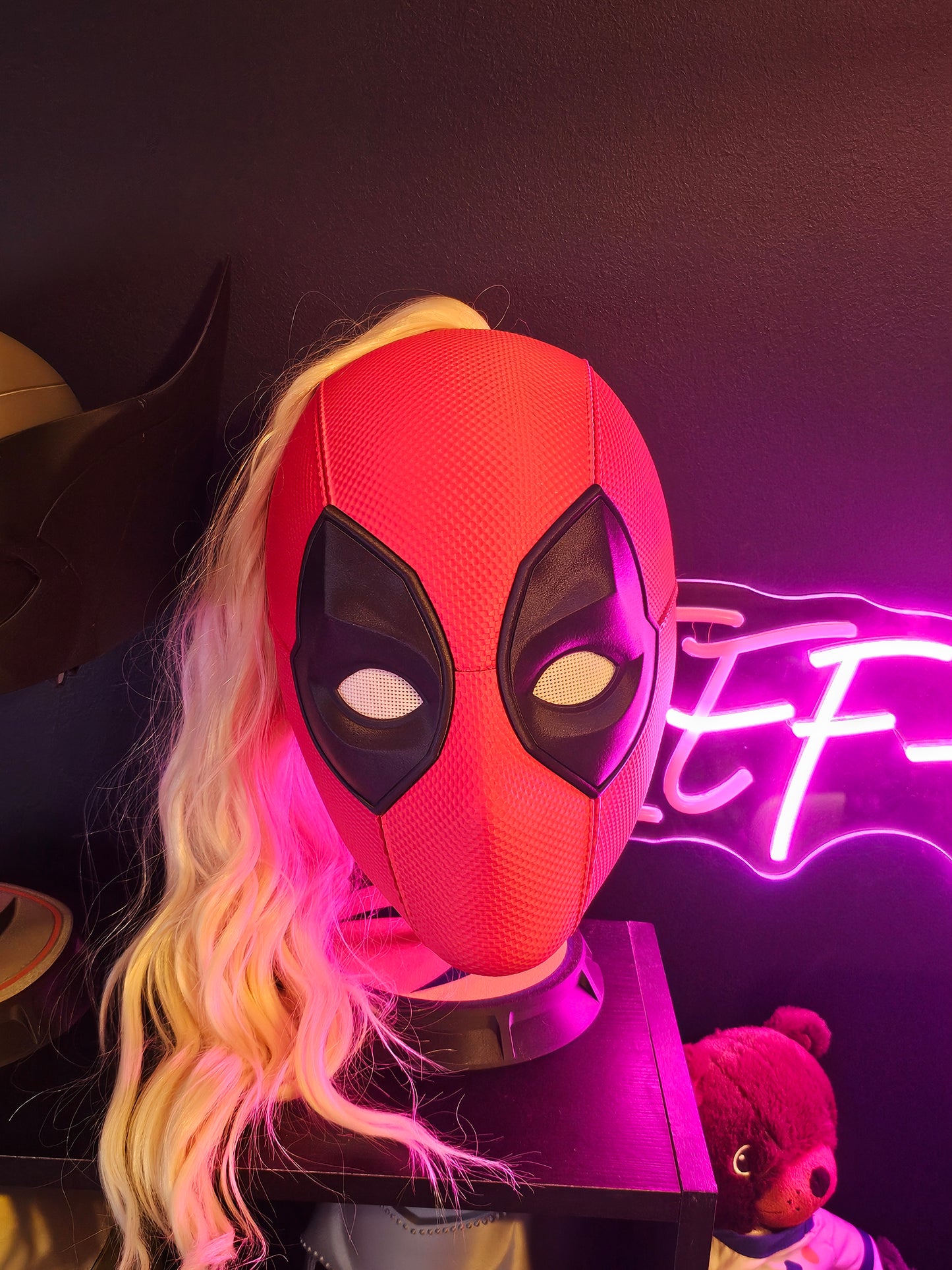 3. Ladypool Lady Deadpool 3 Mask Cowl Helmet Deadpool and Wolverine Custom Replica Cosplay