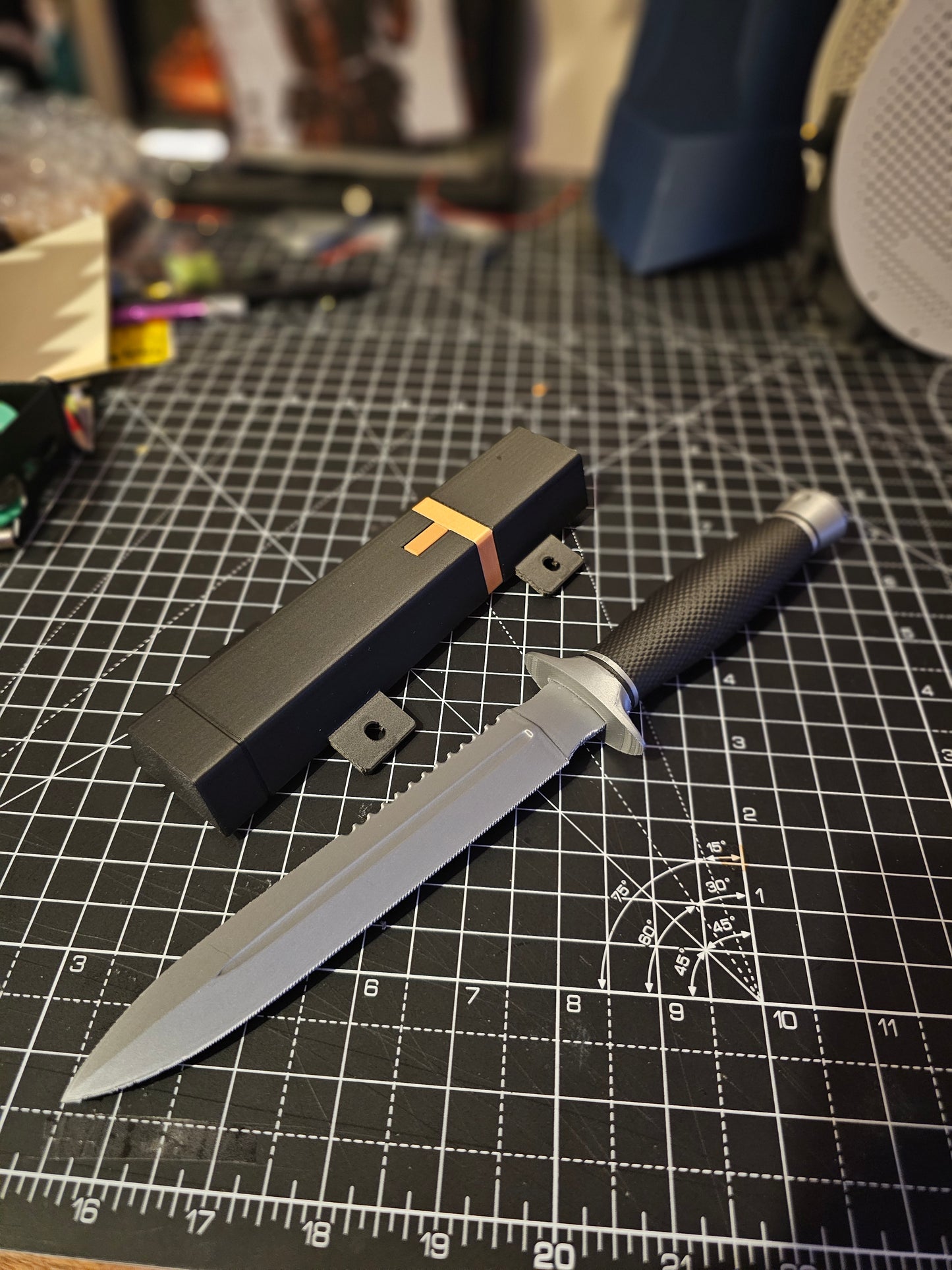 Deadpool Baby Knife Fake 3D Printed Prop Inspired by Deadpool 3 Custom Replica Cosplay with Ankle Sheath