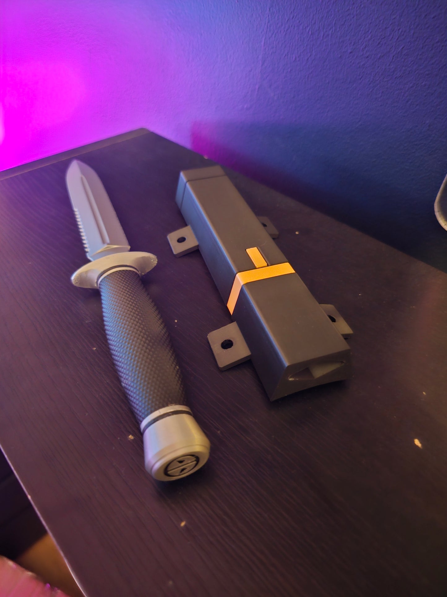 Deadpool Baby Knife Fake 3D Printed Prop Inspired by Deadpool 3 Custom Replica Cosplay with Ankle Sheath